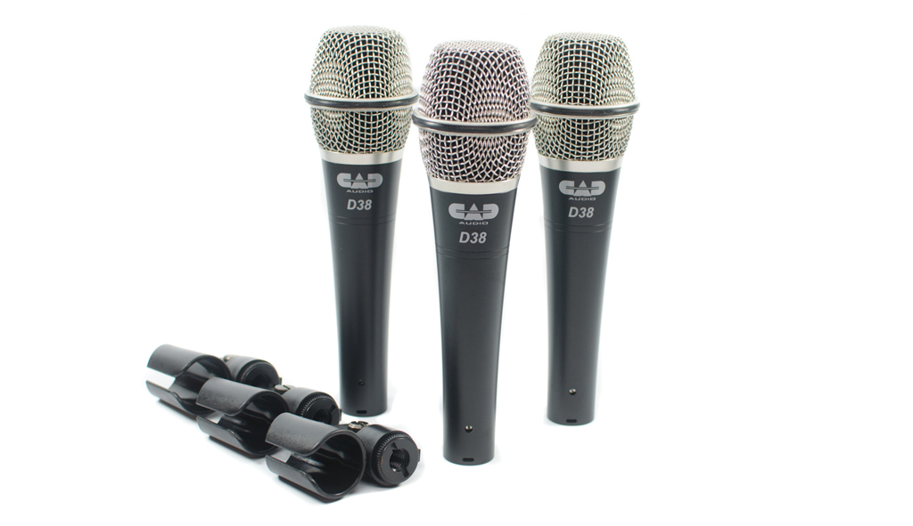 CAD LIVE D38/ 3-Pack of D38 Supercardioid Dynamic Vocal Microphone