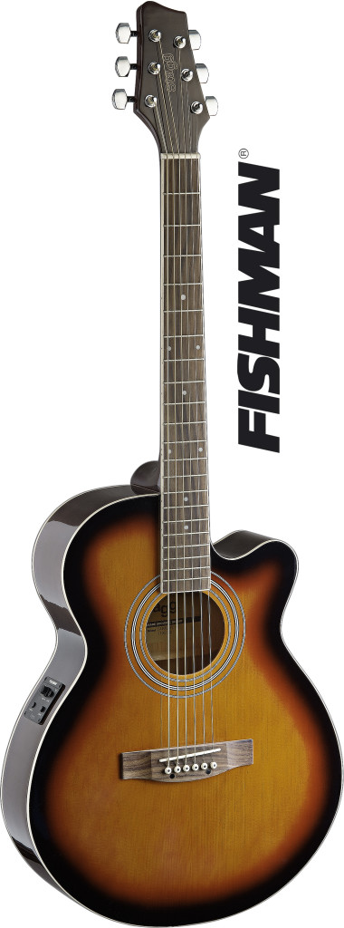 Stagg SA40MJCFI-BS Mini Jumbo Guitar