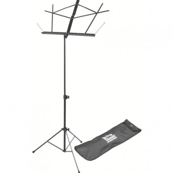 On Stage SM7122BB Compact Sheet Music Stand (Black, w/ Bag)