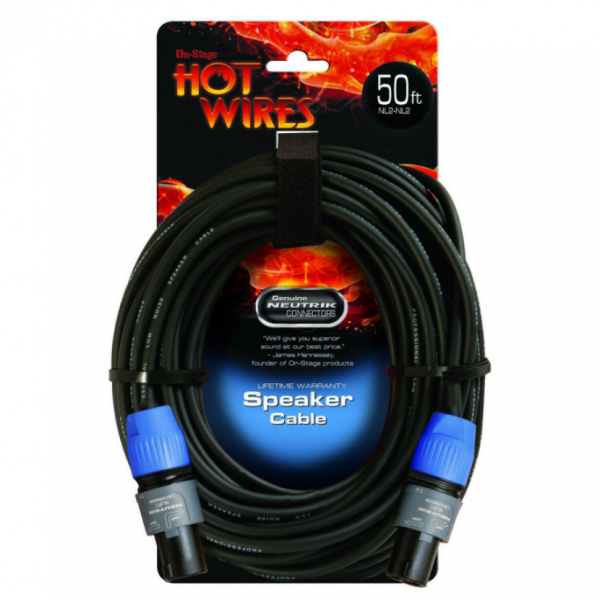 On Stage Speakon® Cable w/ Neutrik® Connectors (50', NL2-NL2)