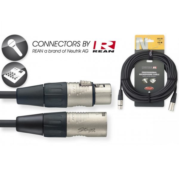 Stagg NMC15R - N-series 15m Microphone Cable
